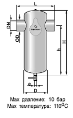 Сепаратор шлама Spirotrap Hi-flow сварка /сталь 37